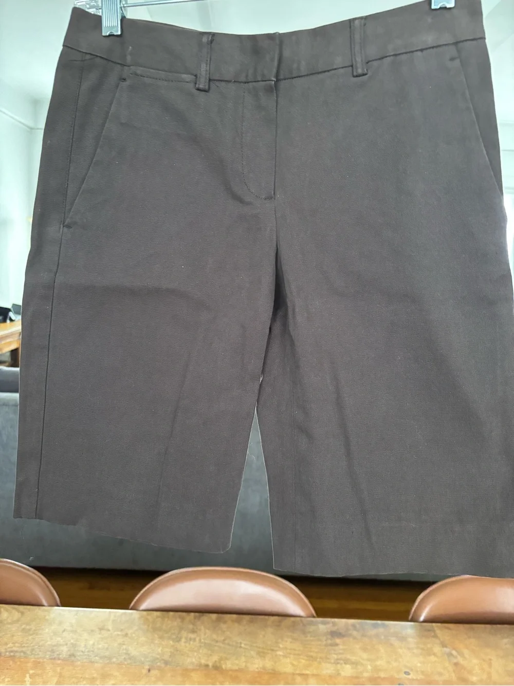 Theory Brown Bermuda shorts, cotton size 0